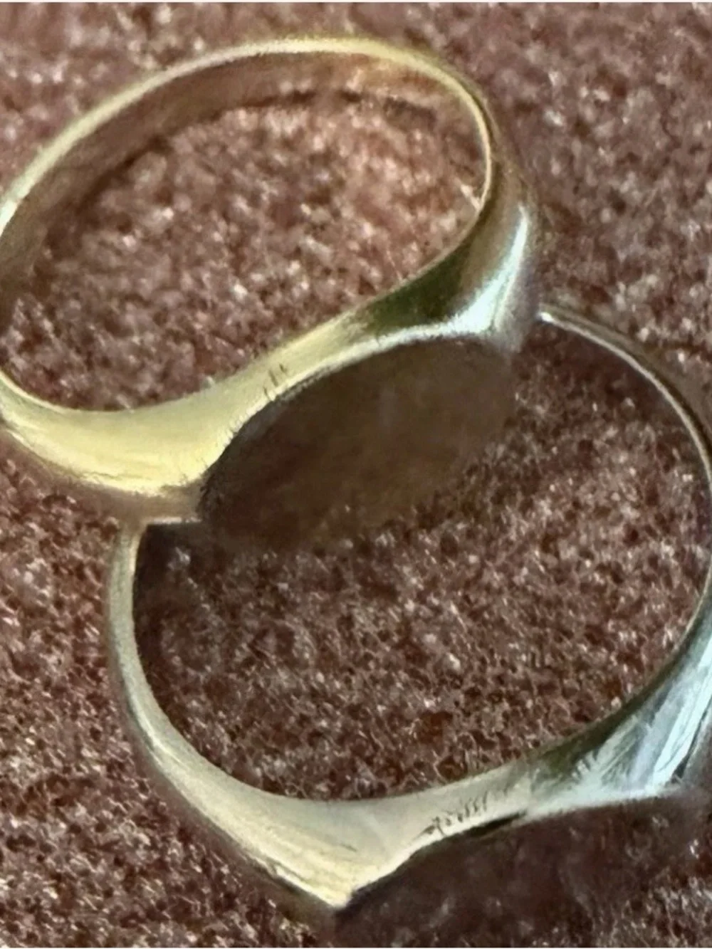 Two Signet Rings Size 5 Gold & Silver in Bloomingdale’s